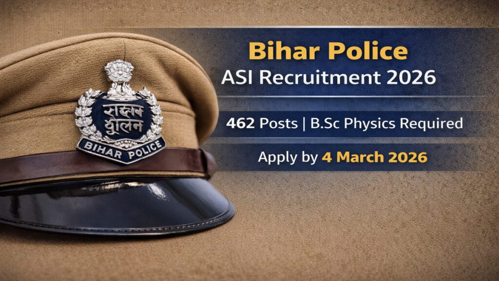 Bihar Police BPSSC ASI (Operation) Recruitment 2026
