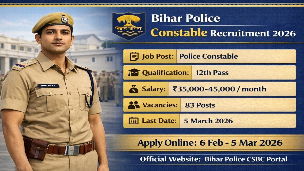 Bihar Police CSBC Constable Recruitment 2026