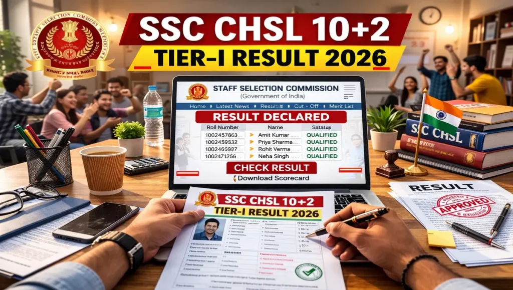SSC CHSL 10+2 Tier-I Result 2026