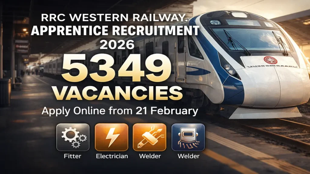 RRC WR Apprentice Recruitment 2026: 5349 Vacancies, Apply Online from 21 February