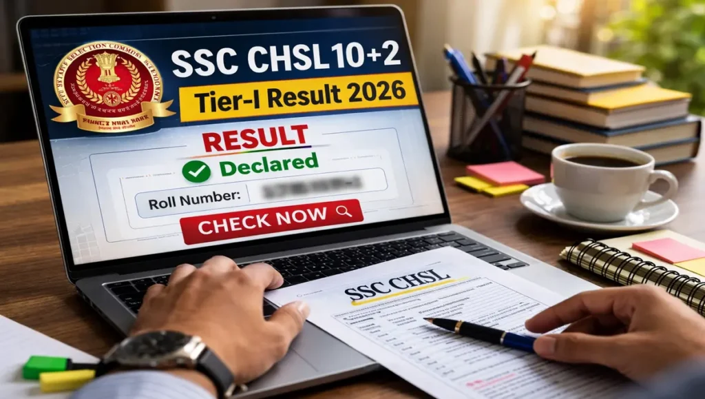 SSC CHSL 10+2 Tier-I Result 2026