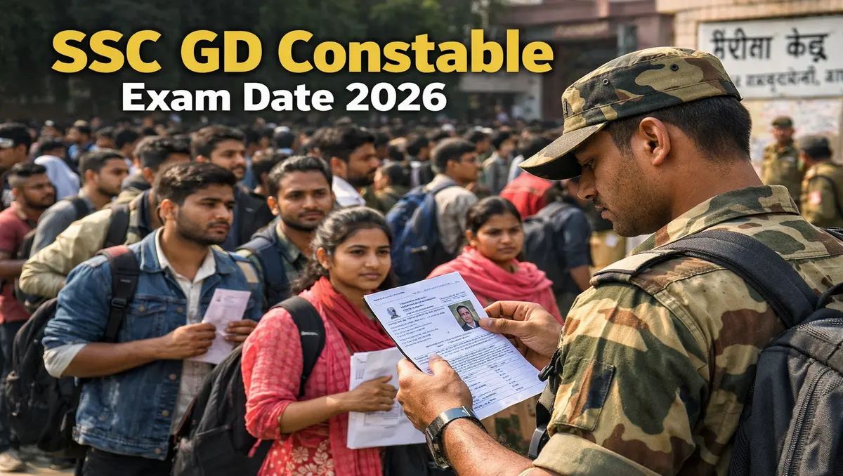 SSC GD Constable Exam Date 2026